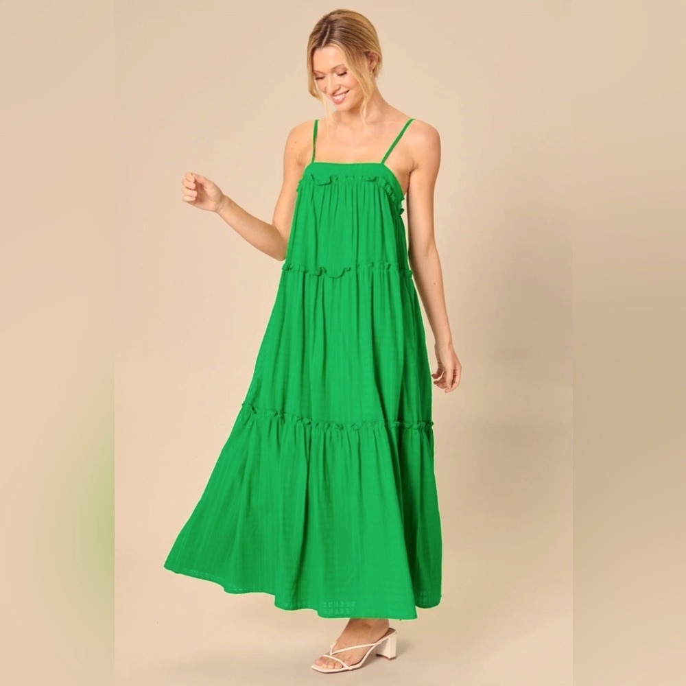 Sugarlips Vibrant Green Maxi Dress